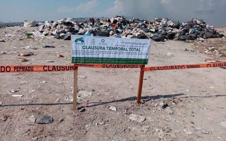 Tiradero municipal de Huimilpan, Querétaro, clausurado por "faltas" ambientales