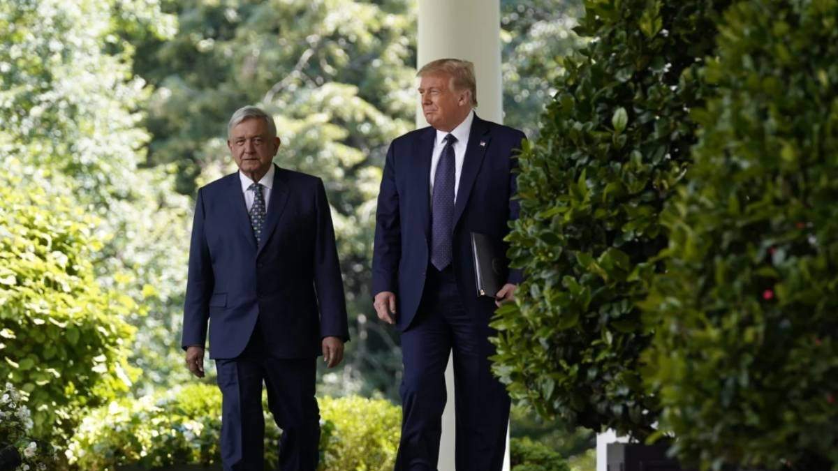 El expresidente Andrés Manuel López Obrador y el presidente de EU, Donald Trump