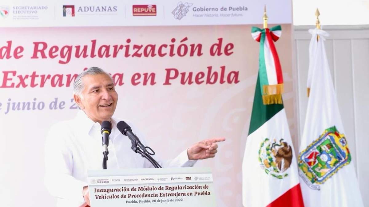 Adán Augusto López, el lunes en Puebla