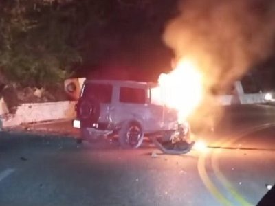 Una mujer murió en un accidente automovilístico en Acapulco; hay dos heridos (Video)