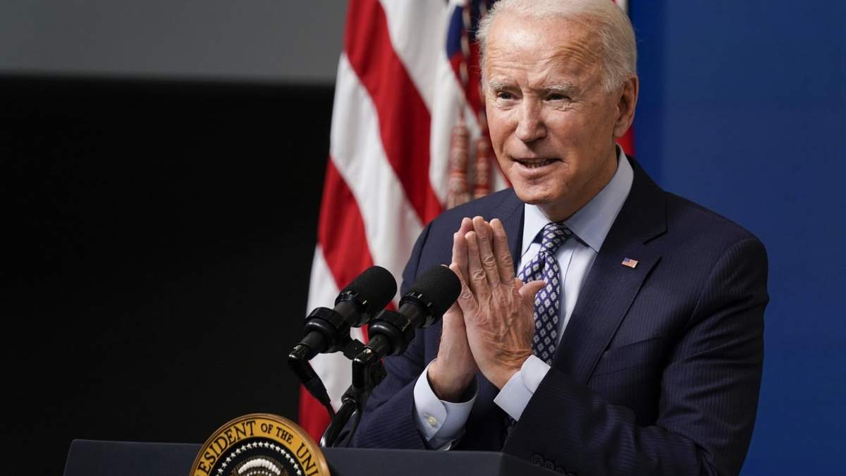 Joe Biden, presidente de los Estados Unidos, desde la sala de prensa de la Casa Blanca. Fuente: (Twitter)