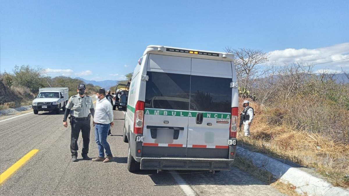 El vehículo detenido en Oaxaca