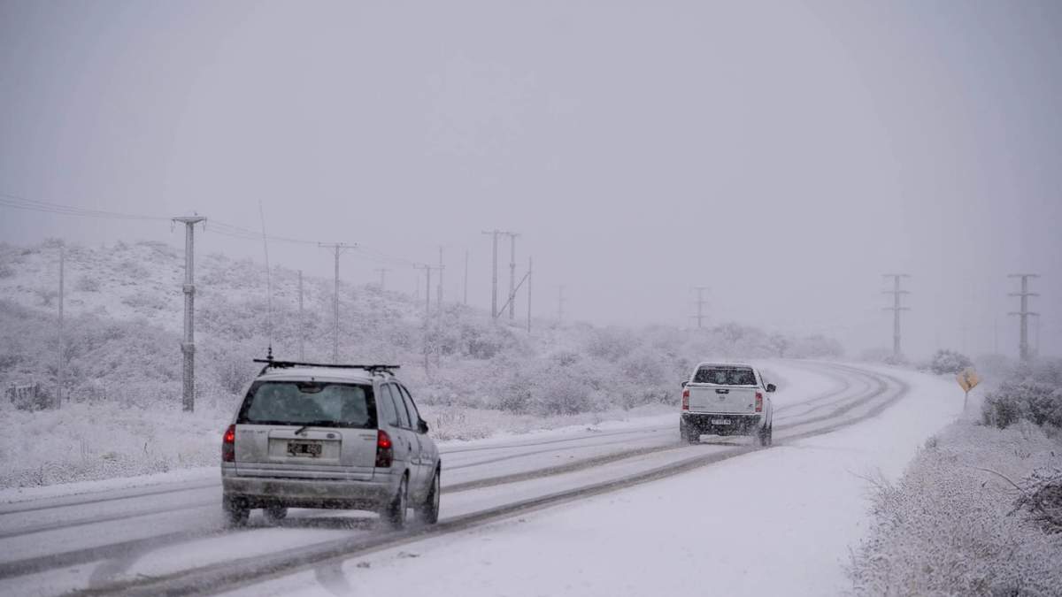 Varias rutas están afectadas por nevadas. Fuente: (Twitter)