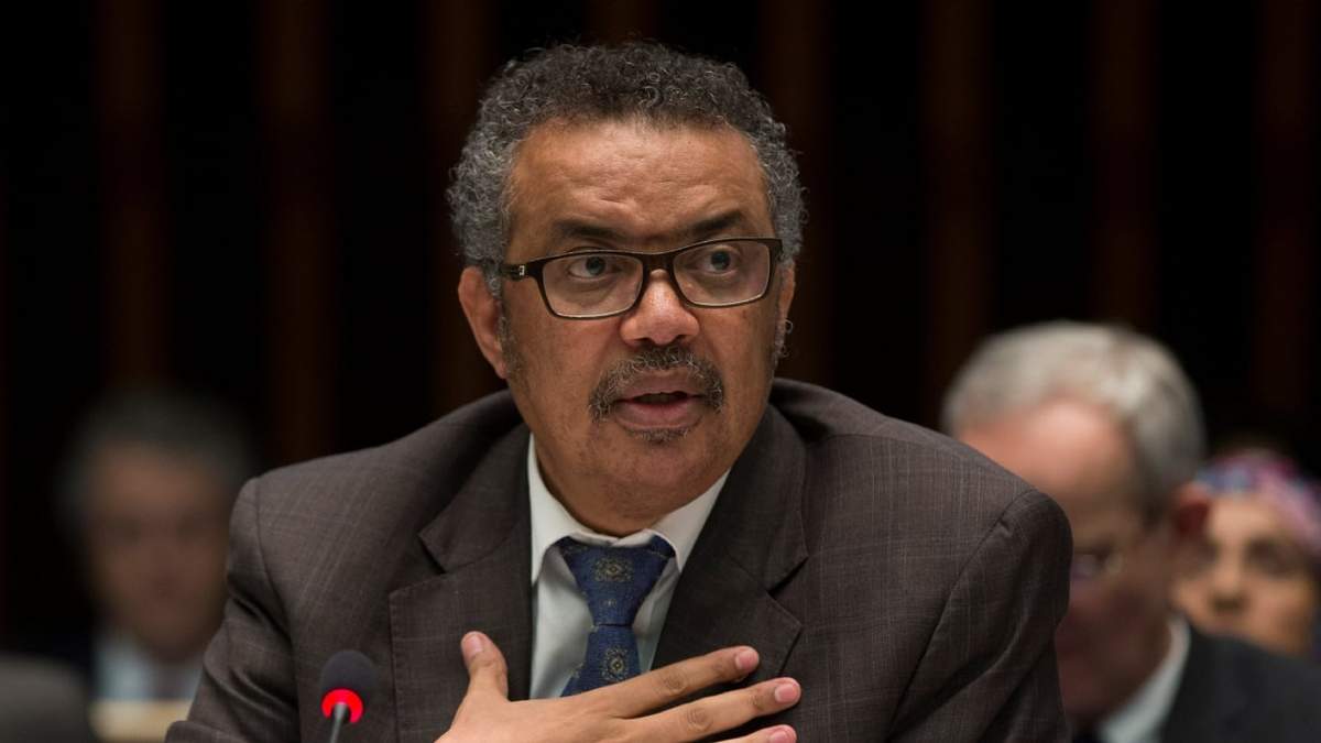 El jefe de la OMS, Tedros Adhanom Ghebreyesus. Fuente: (Twitter)