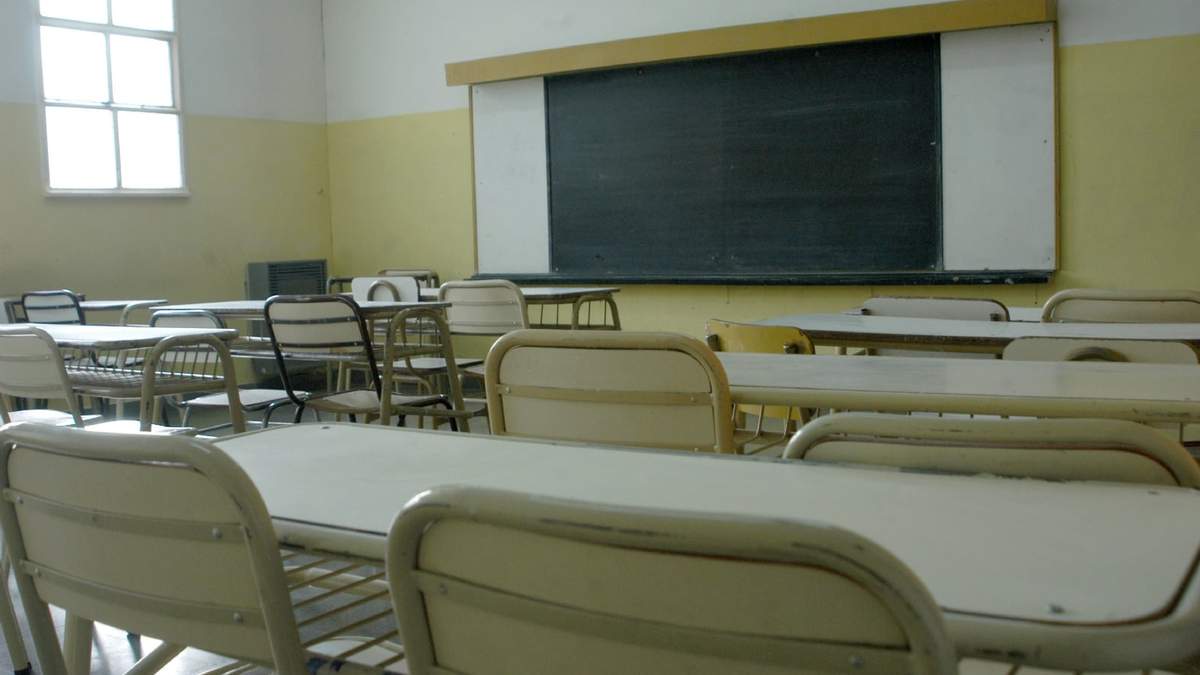 Aulas vacías. Foto: (Twitter)