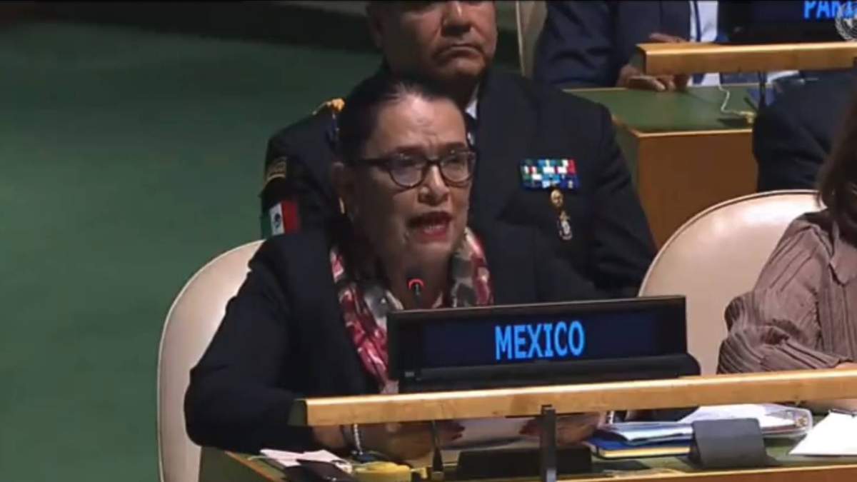 Rosa Icela Rodríguez, titular de la SSPC, en la ONU