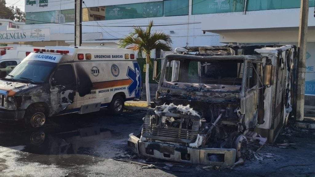 Ambulancias siniestradas en Cancún