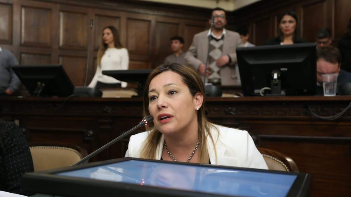 Adriana Cano, presidente del bloque de senadores del PJ.