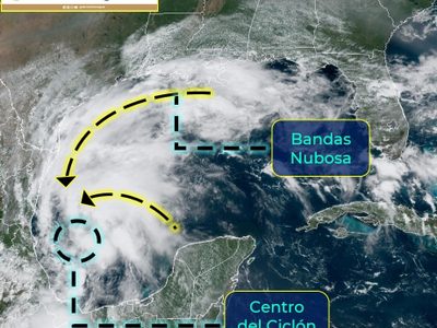 Se forma tormenta tropical "Nicholas", en el Golfo de México: Conagua