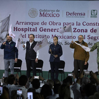 Reporta Durazo 35% de avance en construcción del Hospital del IMSS en San Luis Río Colorado