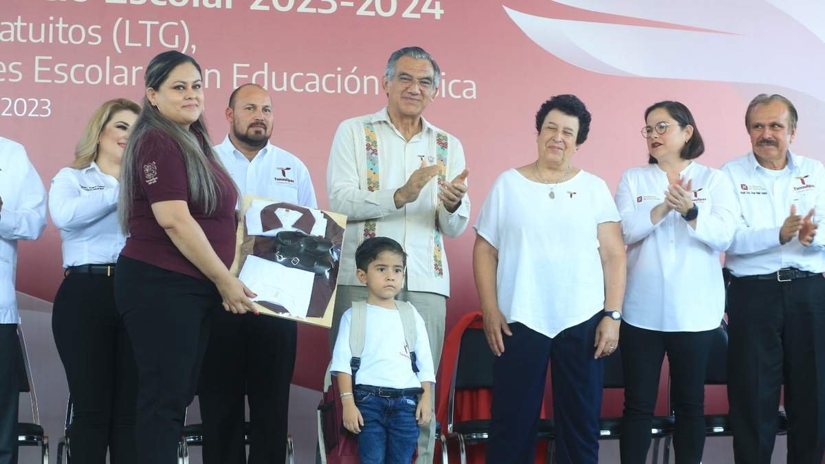Tamaulipas participa con el presidente López Obrador en ceremonia del nuevo ciclo escolar