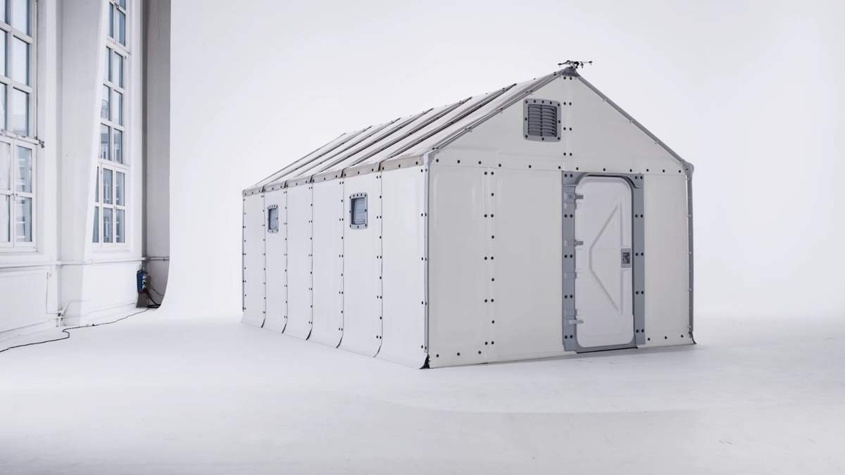 Los refugios de Ikea. Fuente: (Twitter)