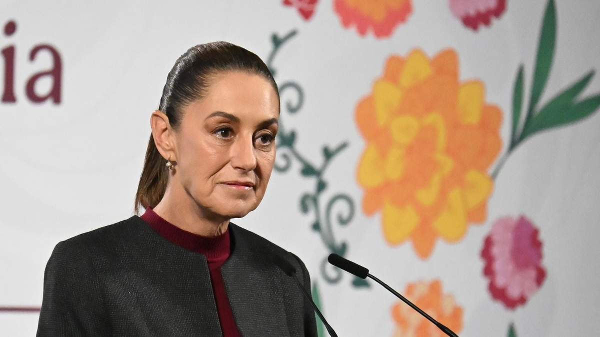 La presidenta durante la conferencia matutina