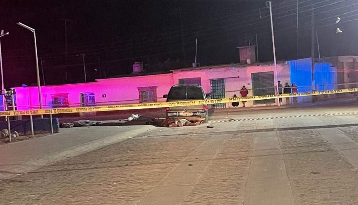 El lugar de la masacre en San Bartolo de Berrio, en el municipio de San Felipe, al norte de Guanajuato