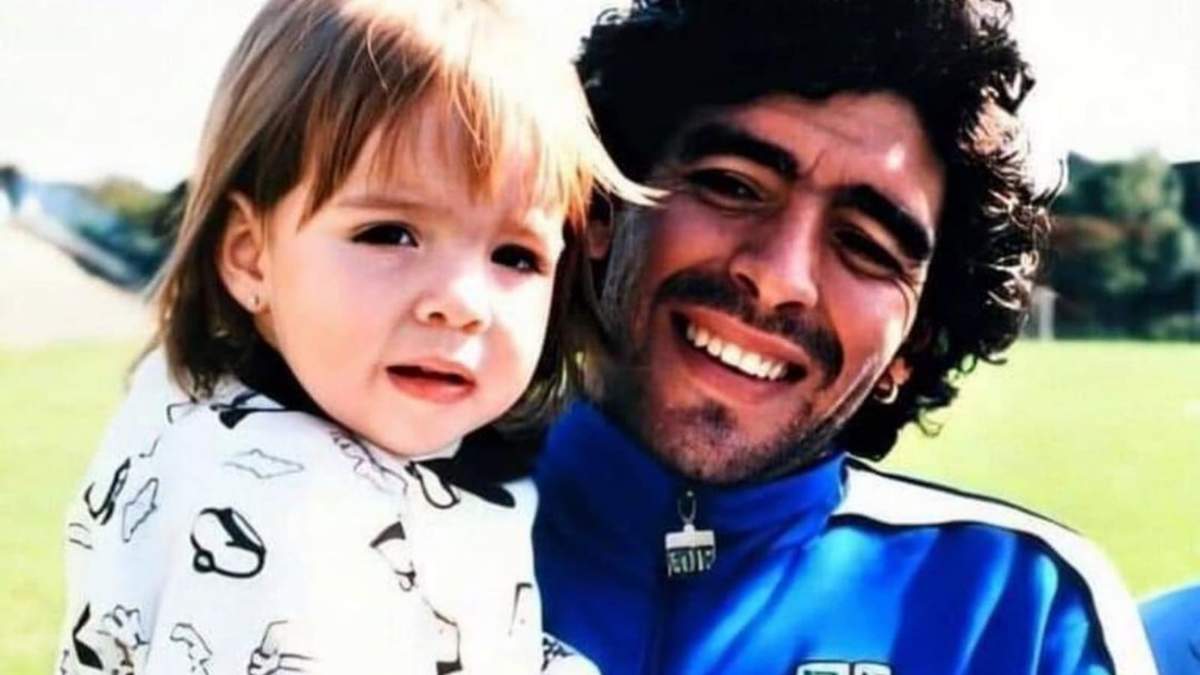 Dalma y Diego Maradona. Fuente: (Instagram)