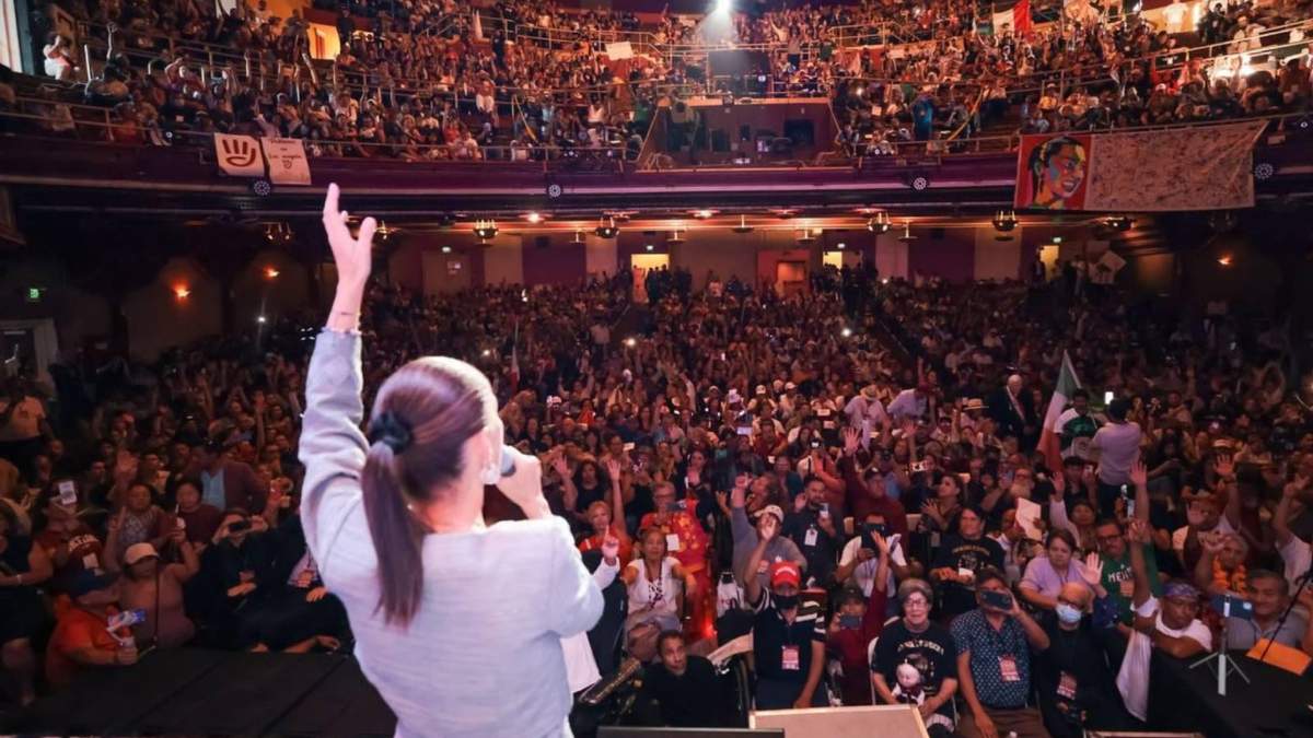 Claudia Sheinbaum Pardo en Los Ángeles, California