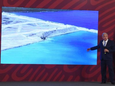 AMLO asegura que no va contra empresas de EU, pero acusa a Vulcan de destruir nuestro territorio