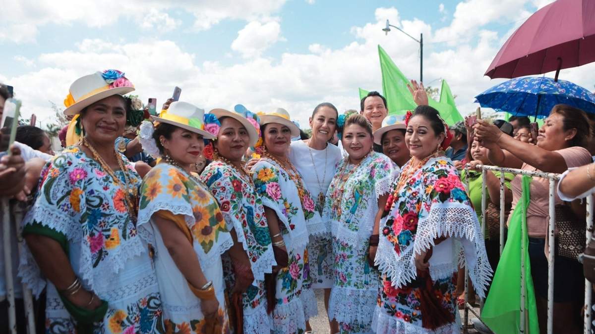 Claudia Sheinbaum en Tizimín, Yucatán