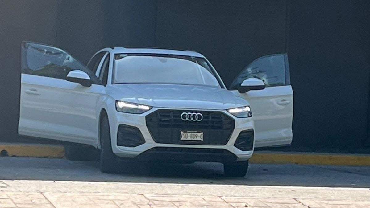 La camioneta atacada