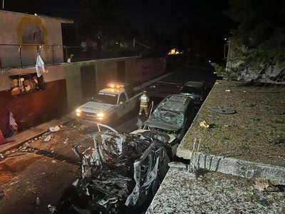 Estalla patrulla con pirotecnia para festejos guadalupanos en Nopaltepec; hay 26 heridos