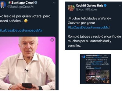 De Xóchitl Gálvez y Creel a Sandra Cuevas: políticos se “cuelgan" de Wendy y La Casa de los Famosos