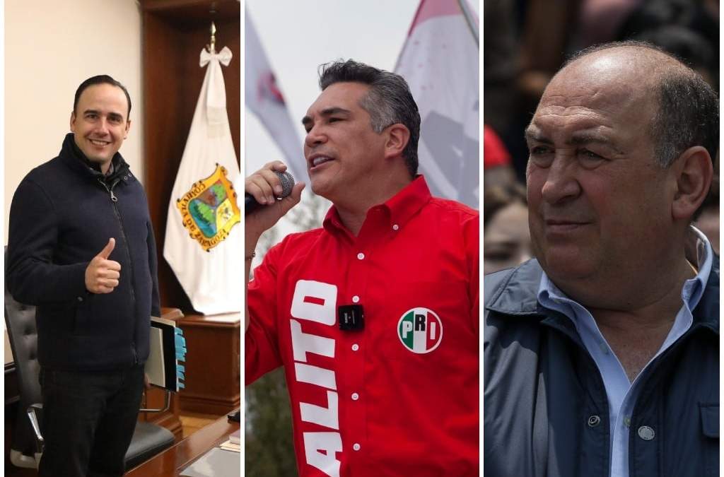 Manolo Jiménez, Alejandro Moreno y Rubén Moreira