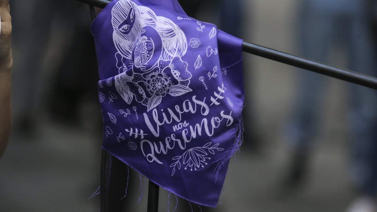 Una protesta contra los feminicidios en México