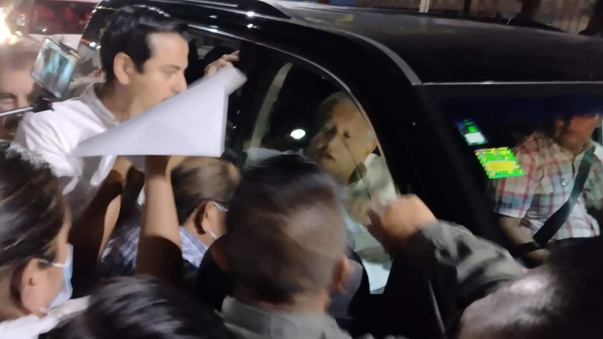 Retención del presidente López Obrador en Chiapas