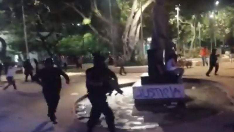 La manifestación contra la violencia de género en Quintana Roo, el 9 de noviembre de 2020