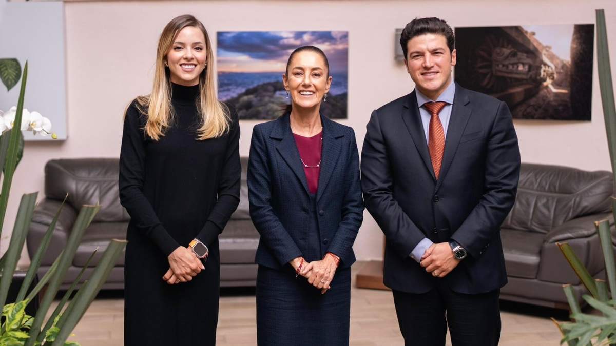 Mariana Rodríguez, Claudia Sheinbaum y Samuel García
