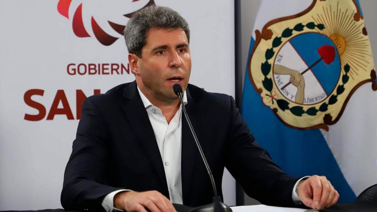 El gobernador de San Juan, Sergio Uñac. Fuente: (Twitter)