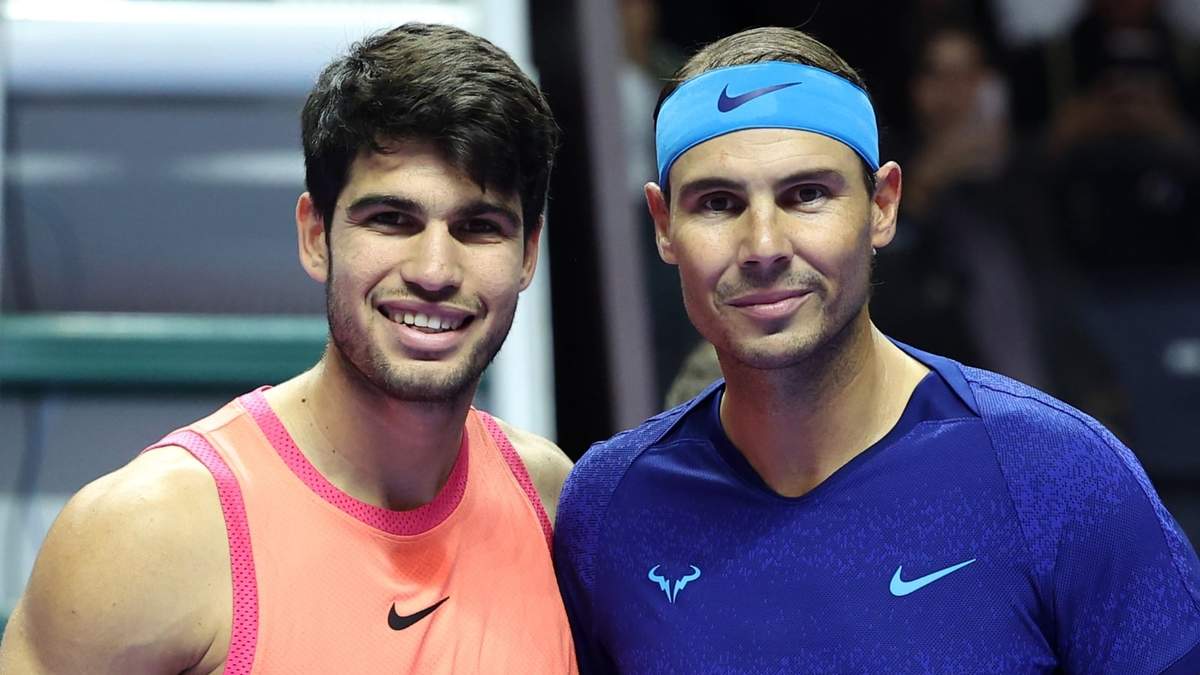 Carlos Alcaraz y Rafael Nadal. Fuente: (X)
