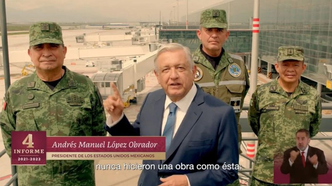 Construcción del AIFA por la Sedena. Foto X @lopezobrador