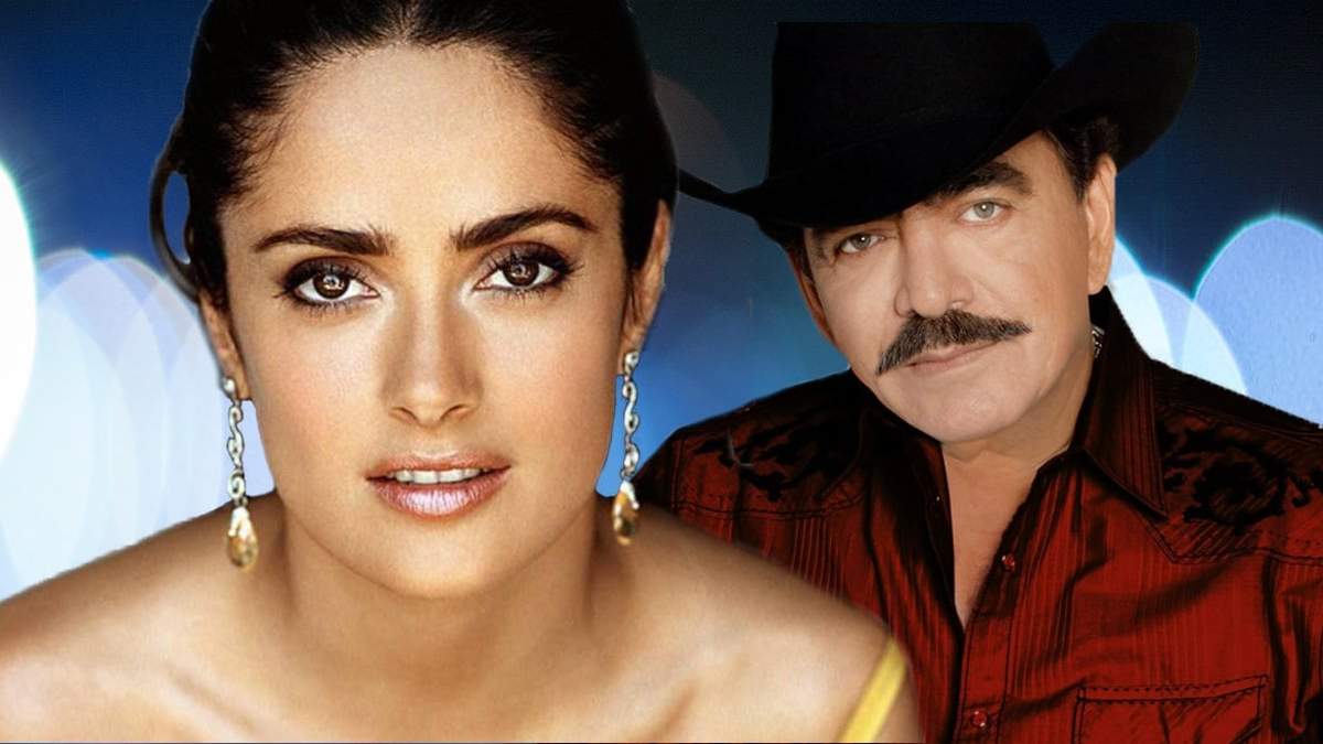 Joan Sebastián y Salma Hayek. Fuente: (Minuto Neuquén)
