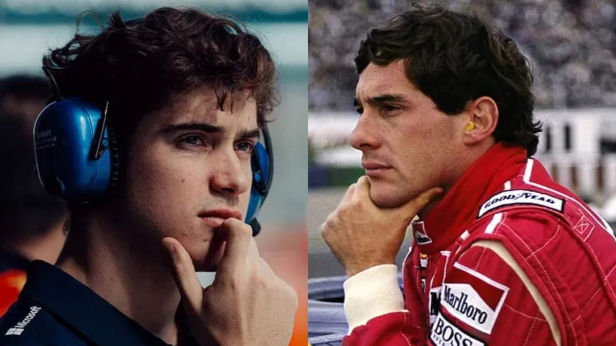 Franco Colapinto y Ayrton Senna. Fuente: (X)