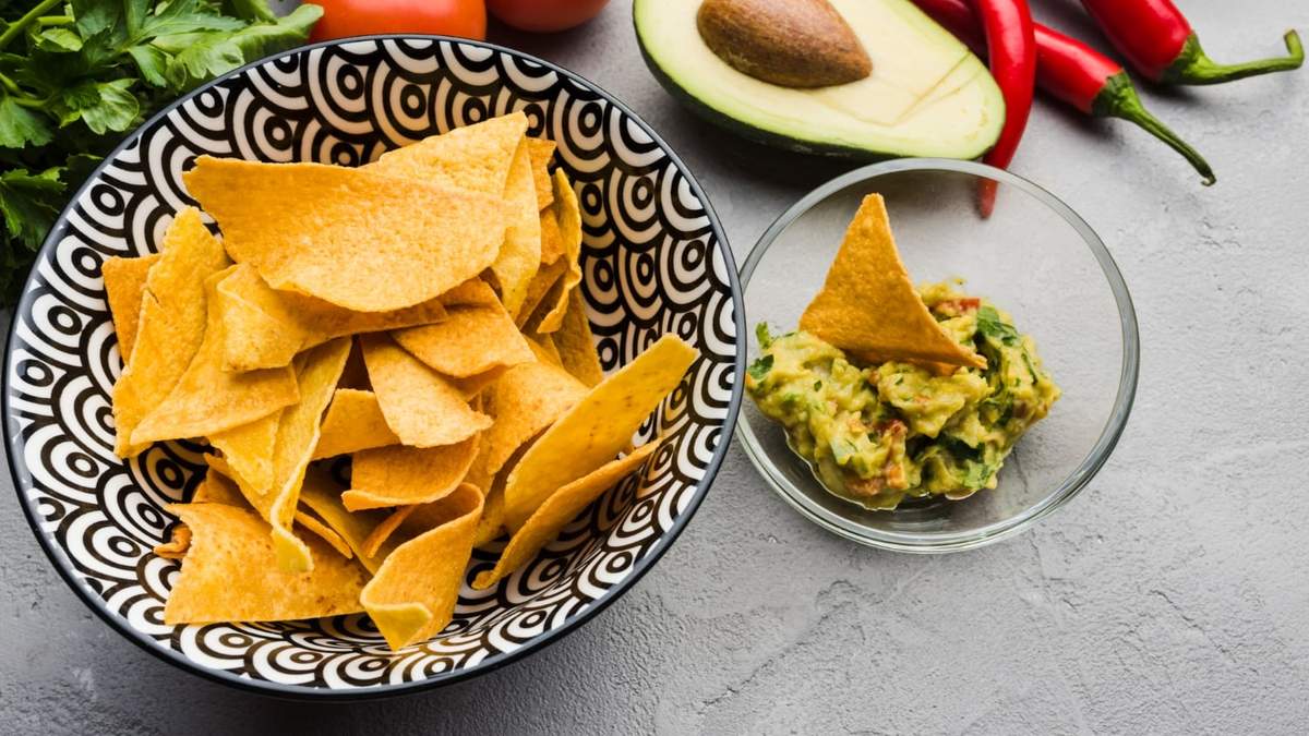 Nachos de verduras. Fuente: (Instagram)