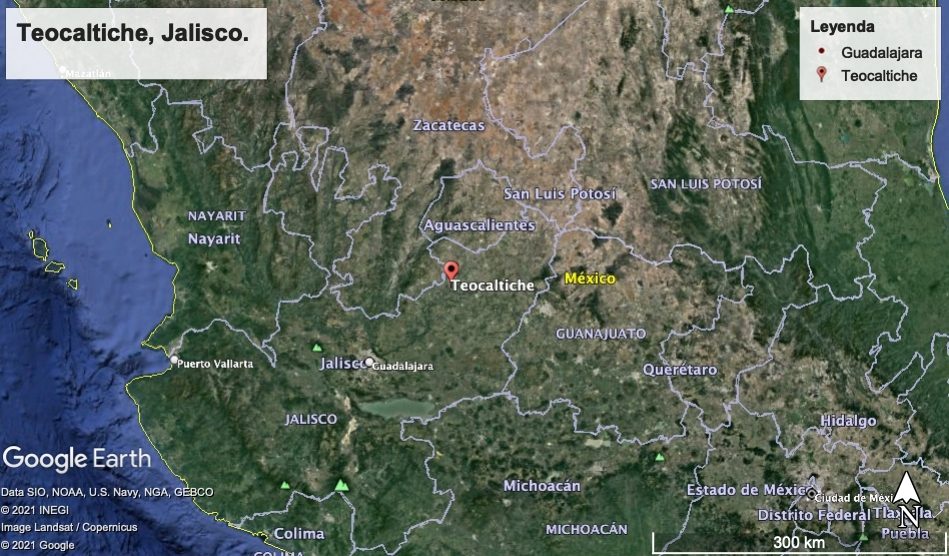 Ubicación geogáfica Teocaltiche