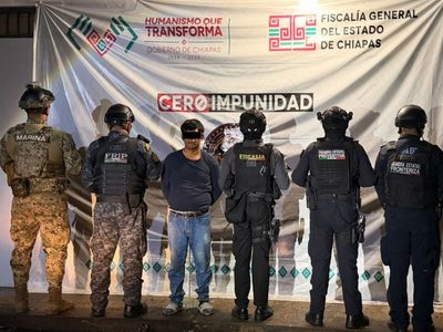 Capturan en Tapachula, Chiapas, a presunto líder de la MS-13 buscado por la justicia salvadoreña
