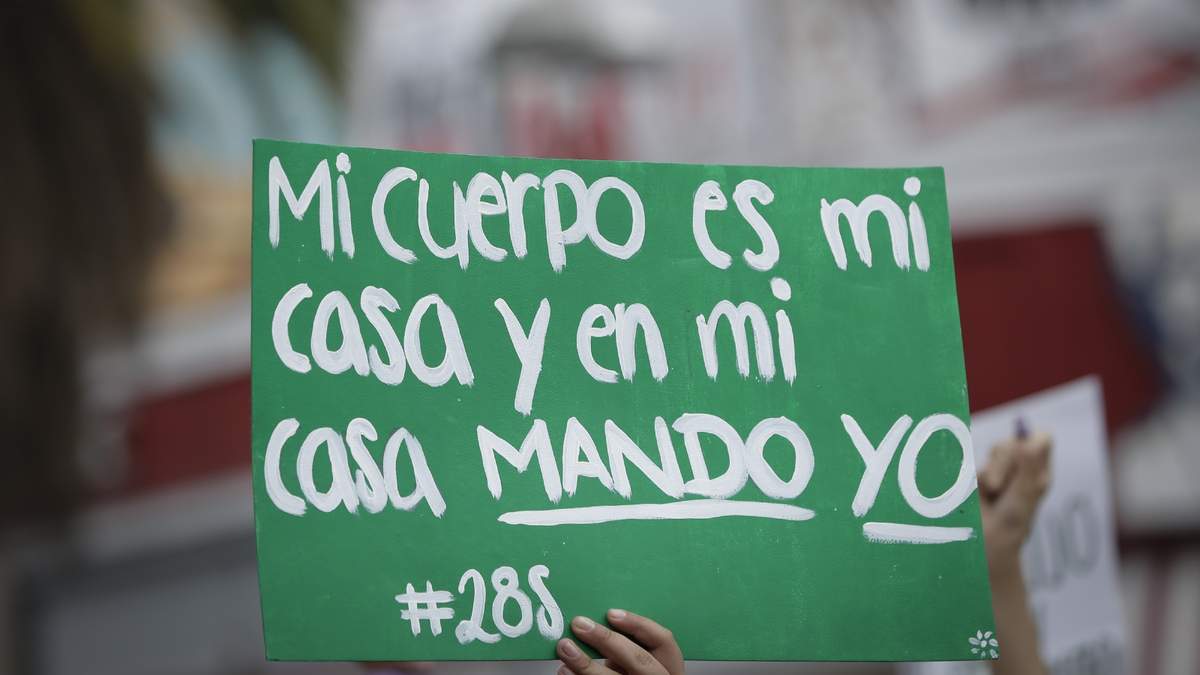 Protesta en favor del aborto