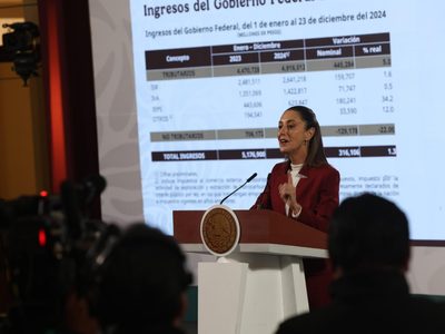 Recaudación tributaria incrementó 5 por ciento sin aumentar impuestos: Sheinbaum