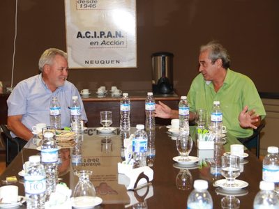 Daniel Figueroa y Darío Peralta se reunieron con autoridades de Acipan