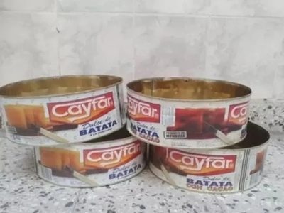 Si encontrás latas de dulce de batata vacías, no las tires: creá esta original campana para cubrir tus tortas materas