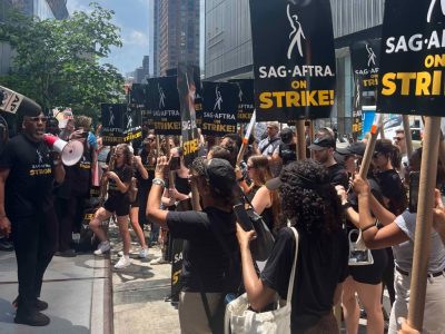 Actores listos para marchar con los guionistas en huelga histórica para Hollywood