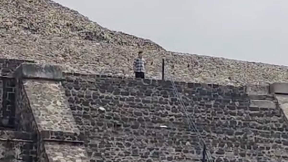 Presunto atacante en Teotihuacán