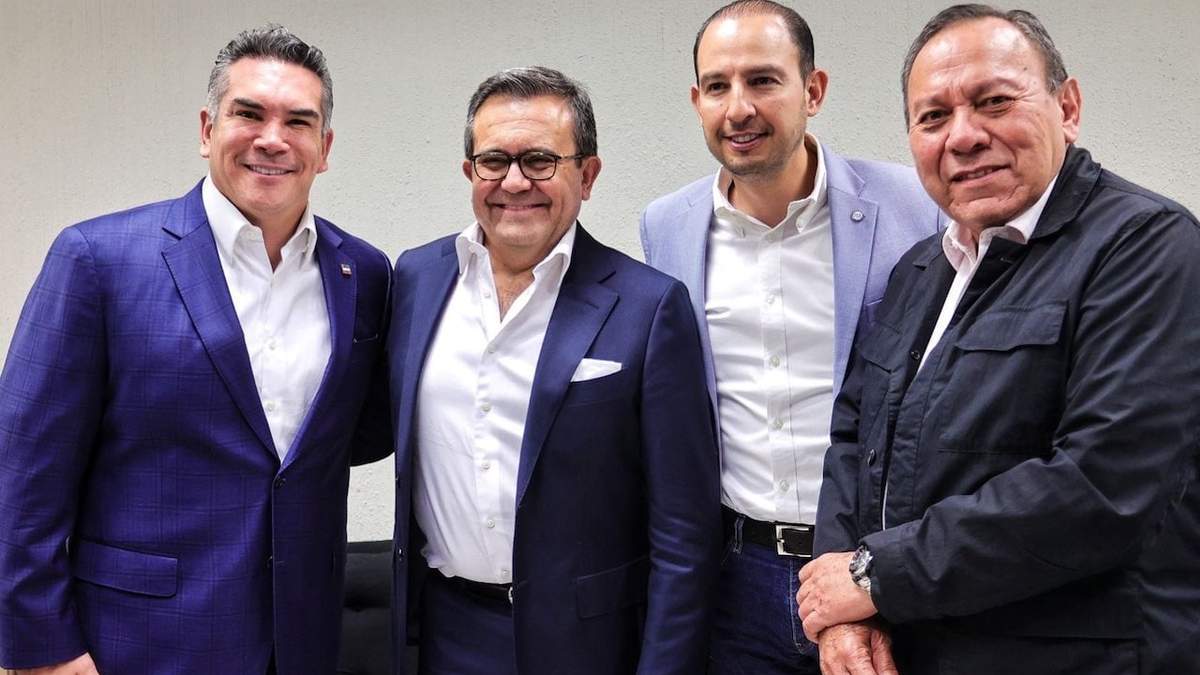 Alejandro Moreno, Ildefonso Guajardo, Marko Cortés y Jesús Zambrano