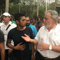 Encinas descarta riesgo de enfermedades al visitar albergues de migrantes en Chiapas