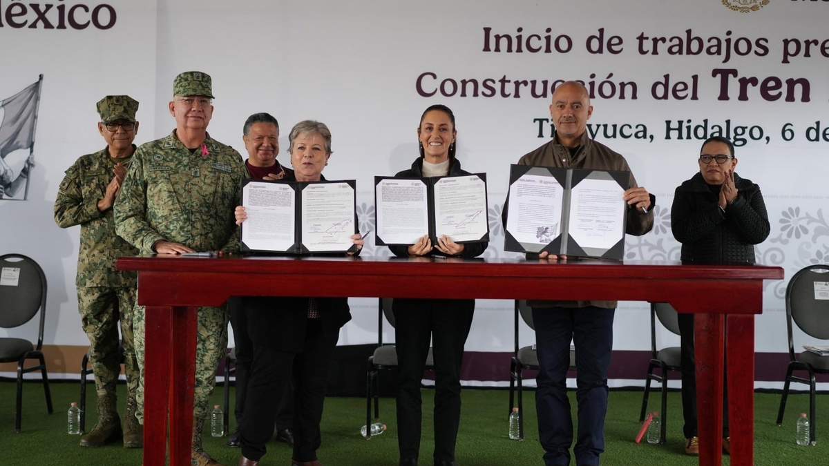 Inician obras preliminares de Tren México-Pachuca; ejército seguirá como constructor en el sexenio
