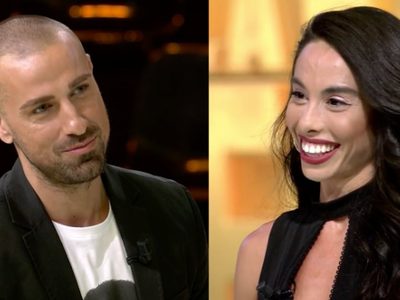 Rafa Mora y un divertido momento en compañía de Macarena Millán: de estudio de televisión a pista de