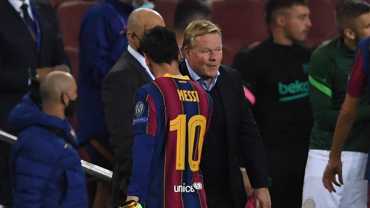 Koeman y Messi. Fuente: (Instagram)