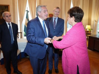 New York, Alberto Fernández y Kristalina Georgieva: así fue la reunión